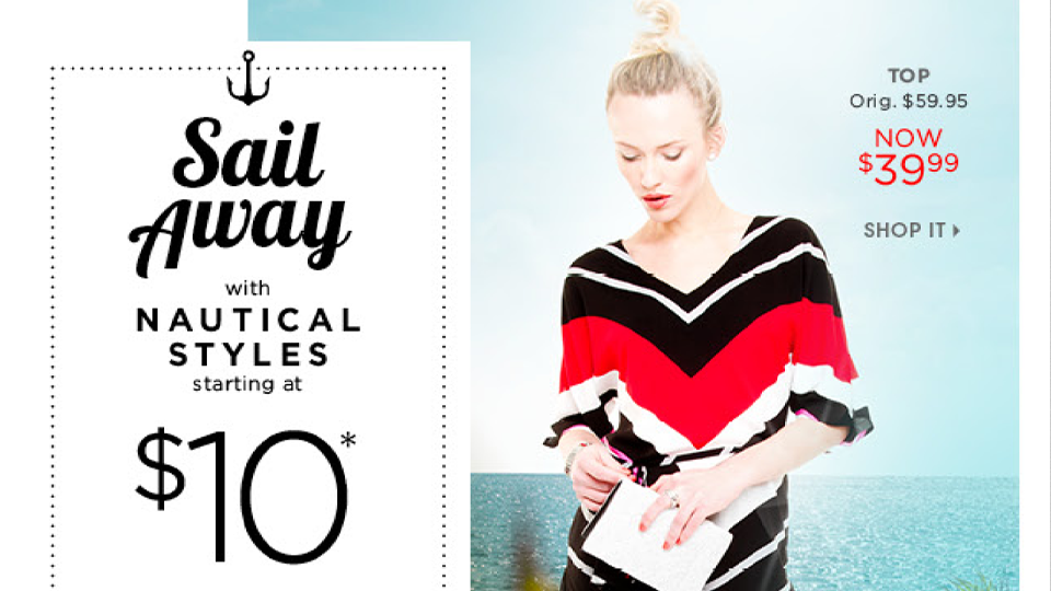 Sail Away with Nautical Styles Email Package